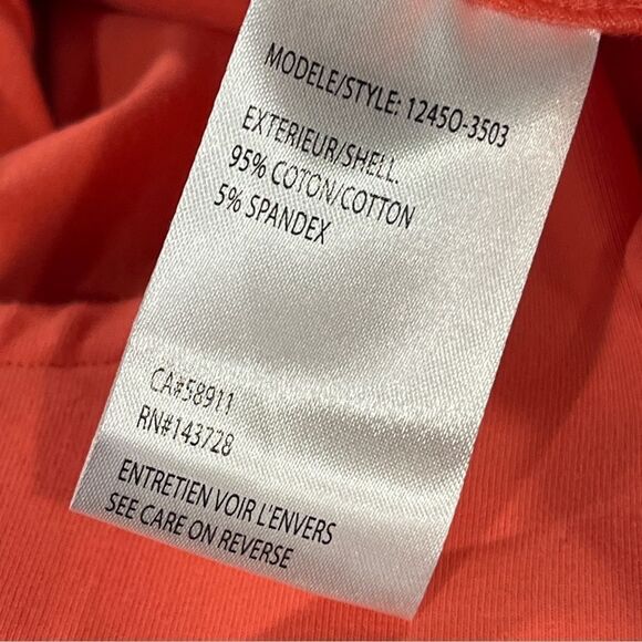 Coral Sleeveless knee length Dress with Side Buttons - Picture 11 of 13